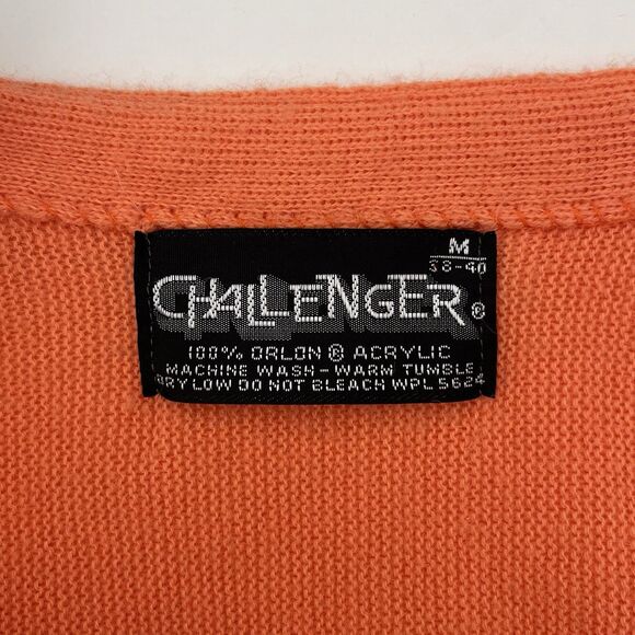 Challenger Orlon Acrylic Cardigan Mens M Grandpa Sweater Heritage Preppy Vintage - Picture 5 of 8